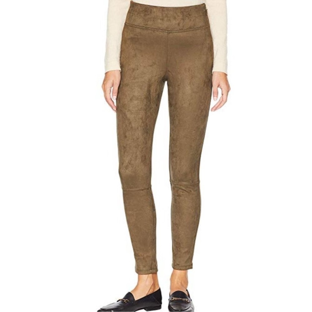 Splendid Vegan Suede Chocolate Brown Leggings